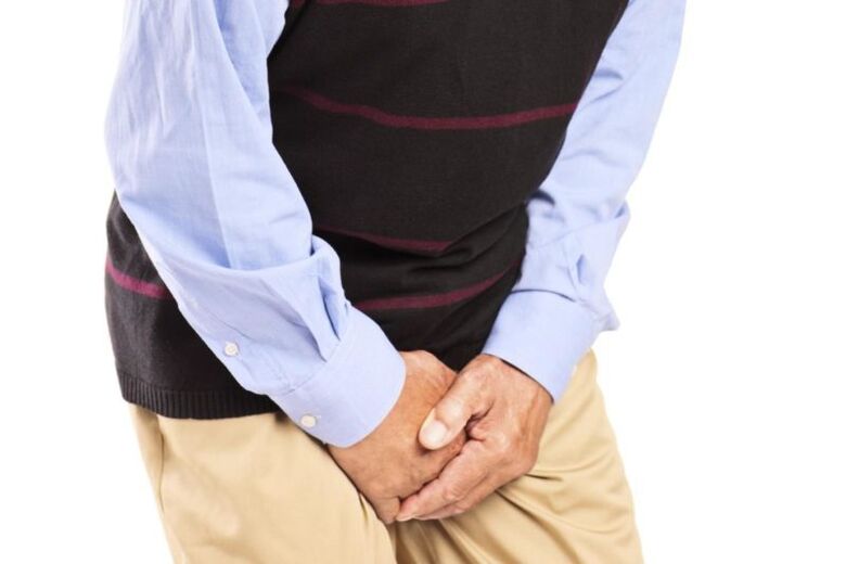 Stechende Schmerzen im Genitalbereich sind das Hauptsymptom einer Prostatitis